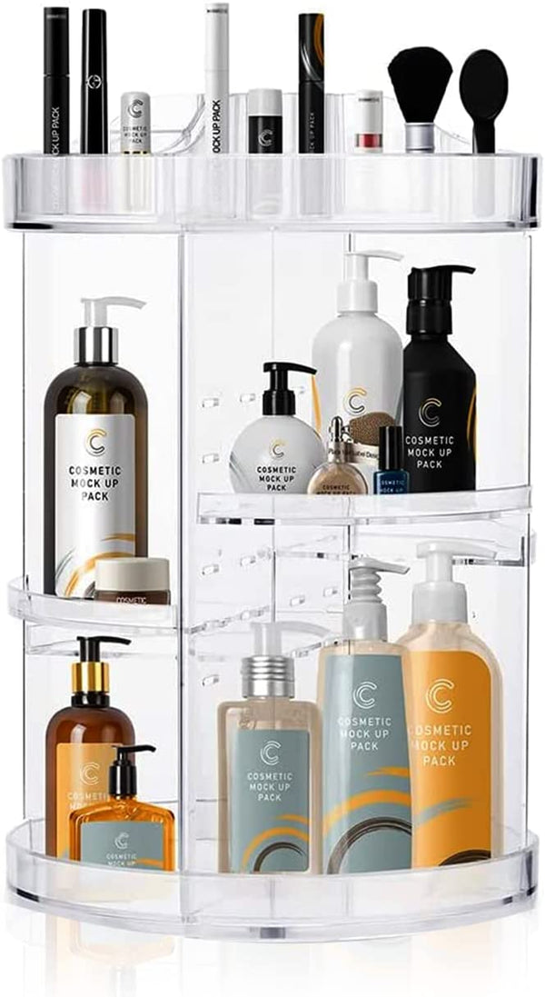 Dubkart Makeup 8 Layers 360 Degree Swivel Rotating Makeup Organizer