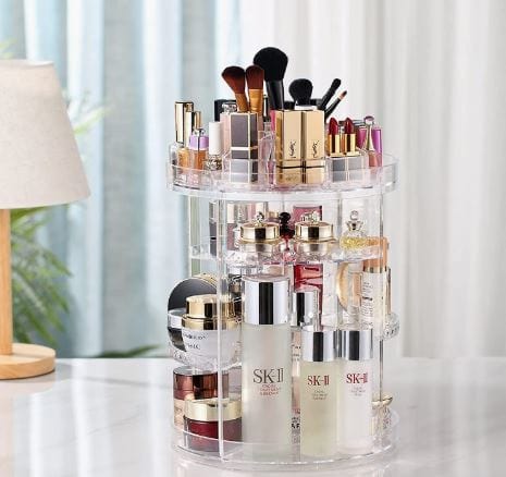 Dubkart Makeup 8 Layers 360 Degree Swivel Rotating Makeup Organizer