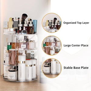Dubkart Makeup 8 Layers 360 Degree Swivel Rotating Makeup Organizer