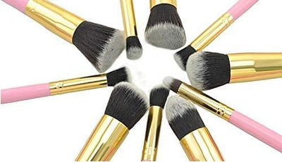 Dubkart Makeup brushes 10 PCS Kabuki Makeup Brushes Set