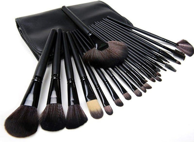 Dubkart Makeup brushes 24 PCS Professional Cosmetic Facial Makeup Brush Kit (Black)