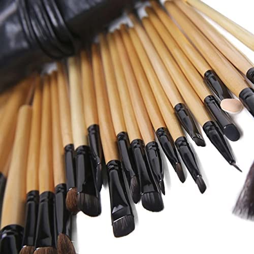 Dubkart Makeup brushes 24 PCS Professional Cosmetic Facial Makeup Brush Kit (Wood Black)