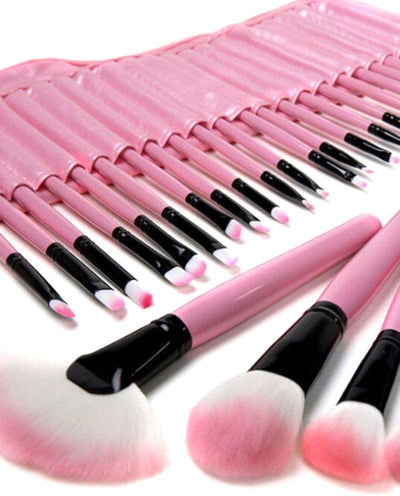 Dubkart Makeup brushes 32 PCS Professional Cosmetic Facial Makeup Brush Kit (Pink)