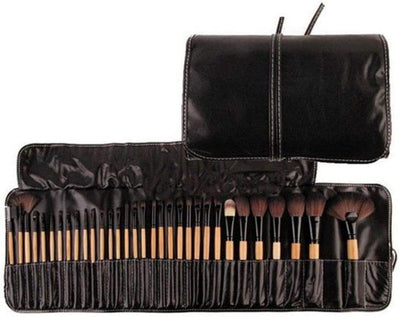 Dubkart Makeup brushes 32 PCS Professional Cosmetic Facial Makeup Brush Kit (Wood Black)
