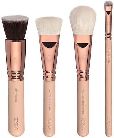 Dubkart Makeup brushes 8 PCS Vol. 2 Face And Eye Makeup Brush Set Rose Gold
