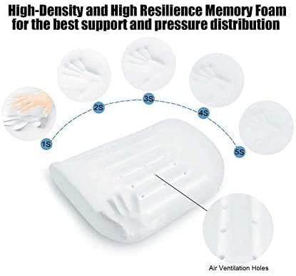 Dubkart Memory Foam Lumbar Support Orthopedic Back Cushion