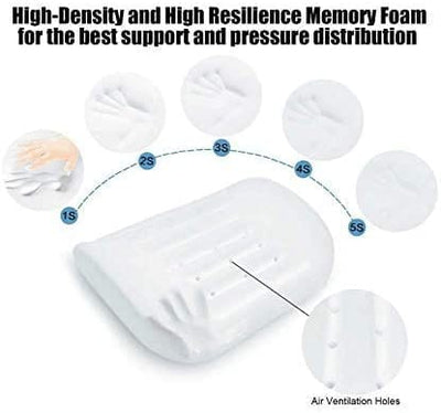 Dubkart Memory Foam Lumbar Support Orthopedic Back Cushion