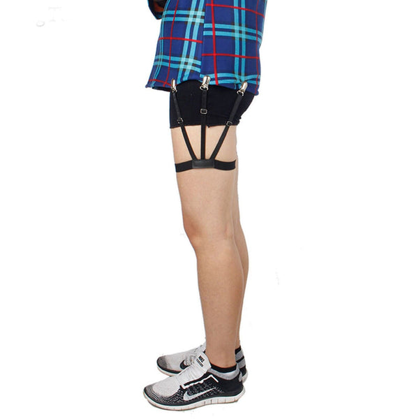 DubKart Men's Shirt Tuck In Stay Garter Suspender