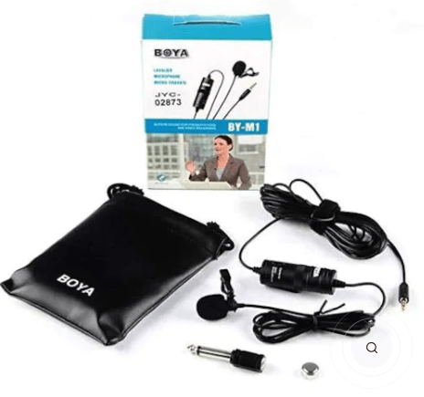 Dubkart Microphones Boya Clip-on Microphone 3.5mm Professional Condenser