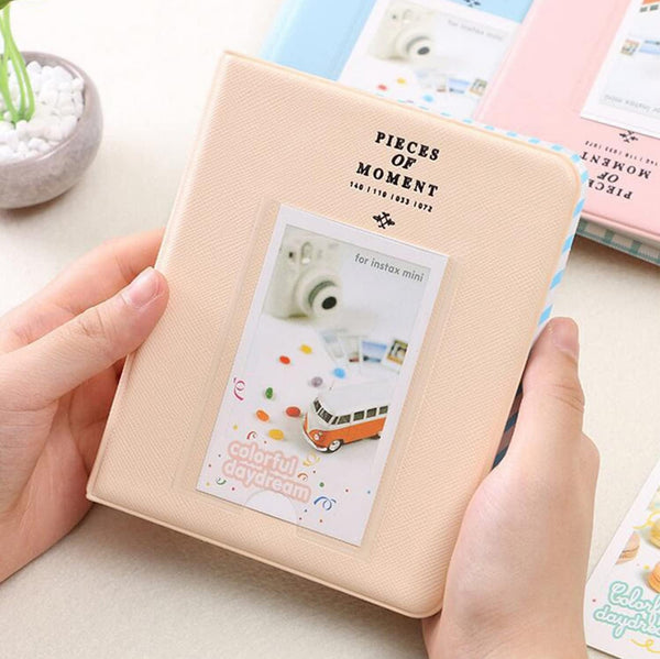 Dubkart Mini Book Photo Memories Album for Instax Mini (Blue / Beige)