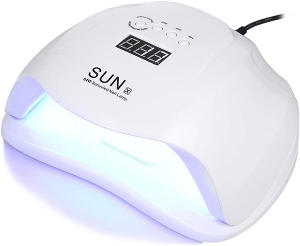 Dubkart Nails 54W UV LED Finger and Toe Nail Dryer Lamp for Nail Polish and Gel