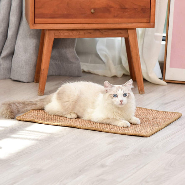 Dubkart Natural Sisal Fabric Cat Scratcher Rug Mat