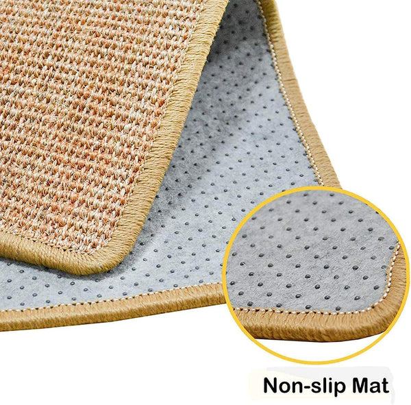 Dubkart Natural Sisal Fabric Cat Scratcher Rug Mat