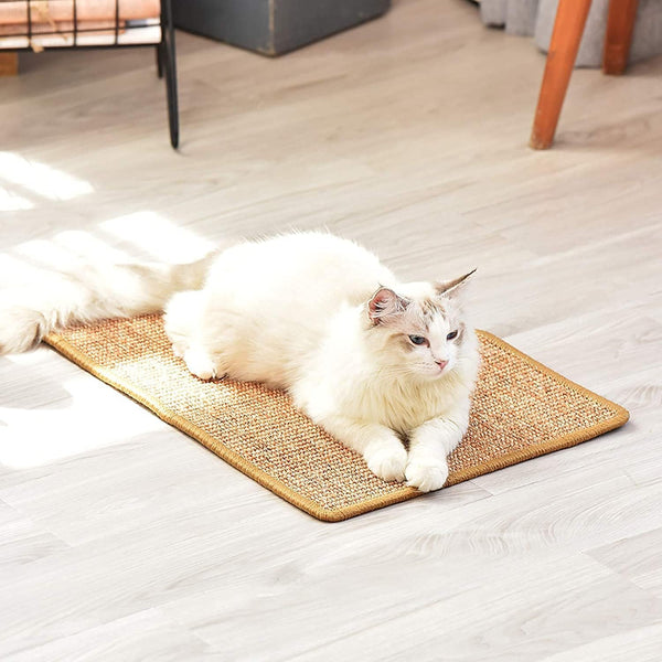 Dubkart Natural Sisal Fabric Cat Scratcher Rug Mat