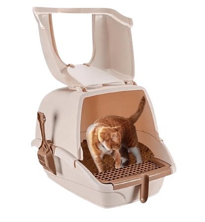 Dubkart Orchid Large Fully Enclosed Cat Litter Box Toilet Box Pan