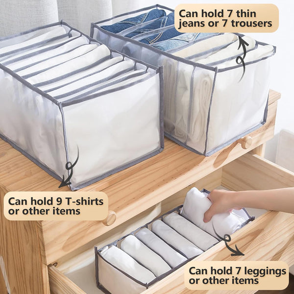 Dubkart Organizers 2 PCS Wardrobe Closet Drawers Clothes Organizer