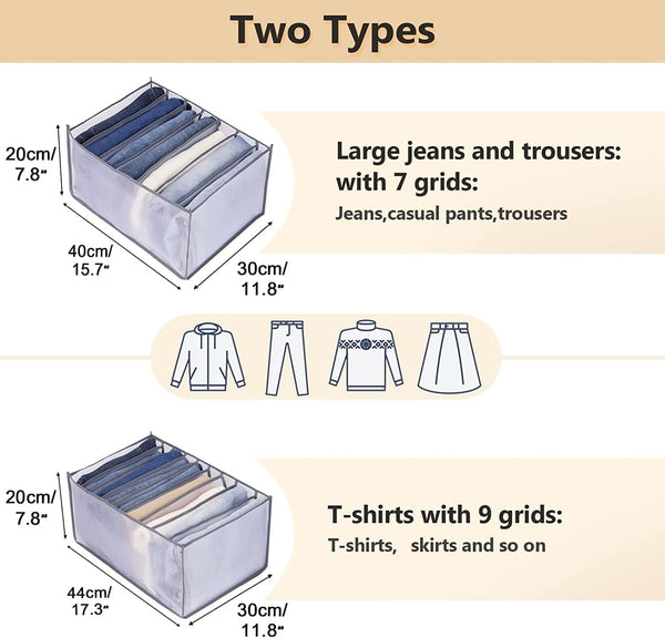 Dubkart Organizers 2 PCS Wardrobe Closet Drawers Clothes Organizer