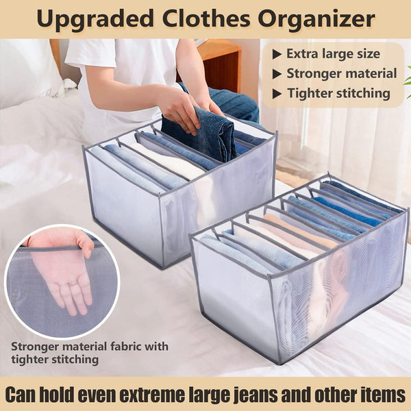 Dubkart Organizers 2 PCS Wardrobe Closet Drawers Clothes Organizer