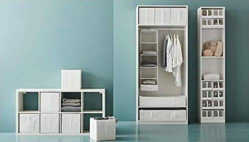 Dubkart Organizers 4 PCS Shoe Organizer Rectangular Box Set Ikea Style