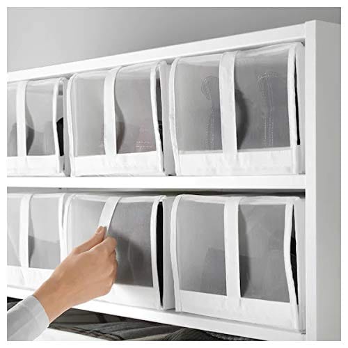 Dubkart Organizers 4 PCS Shoe Organizer Rectangular Box Set Ikea Style