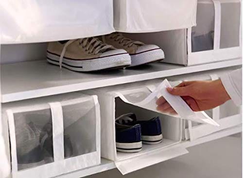 Dubkart Organizers 4 PCS Shoe Organizer Rectangular Box Set Ikea Style