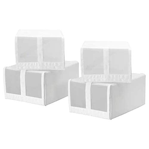 Dubkart Organizers 4 PCS Shoe Organizer Rectangular Box Set Ikea Style