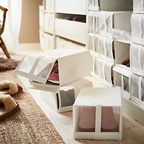 Dubkart Organizers 4 PCS Shoe Organizer Rectangular Box Set Ikea Style