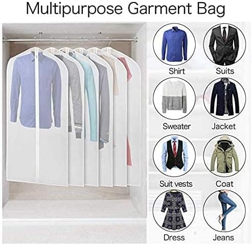 Dubkart Organizers 6 PCS Clothes Garment Long Dresses Dust Cover Bag