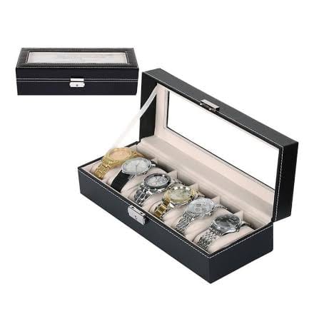 Dubkart Organizers 6 PCS Watch Bracelet Jewelry Organizer Box Glass Window