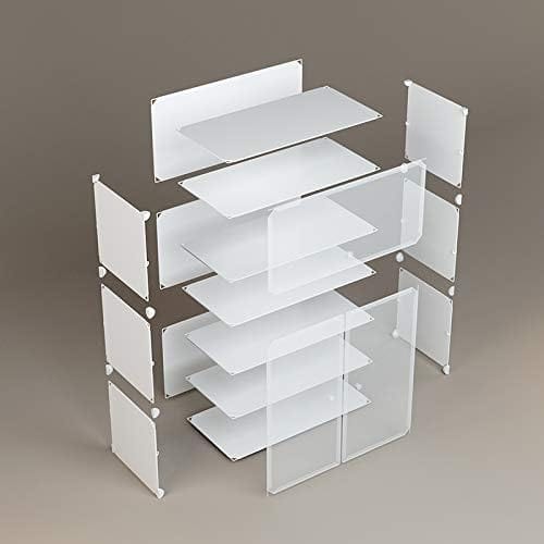 Dubkart Organizers 6 Tier Modular Shoe Cabinet Storage Organizer Rack (White)