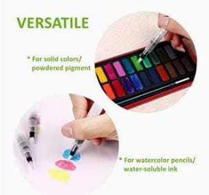 Dubkart Paint brushes 6 PCS Refillable Pilot Paint Brush Water Color Pen Set