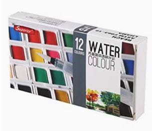 Dubkart Painting 18 PCS Solid Watercolor Drawing Paints Set With Brush