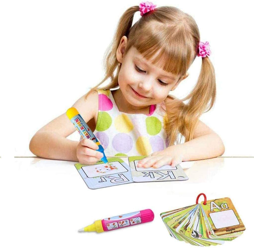 Dubkart Painting Kids Magic Painting Book Cards with 2 Water Coloring Pens