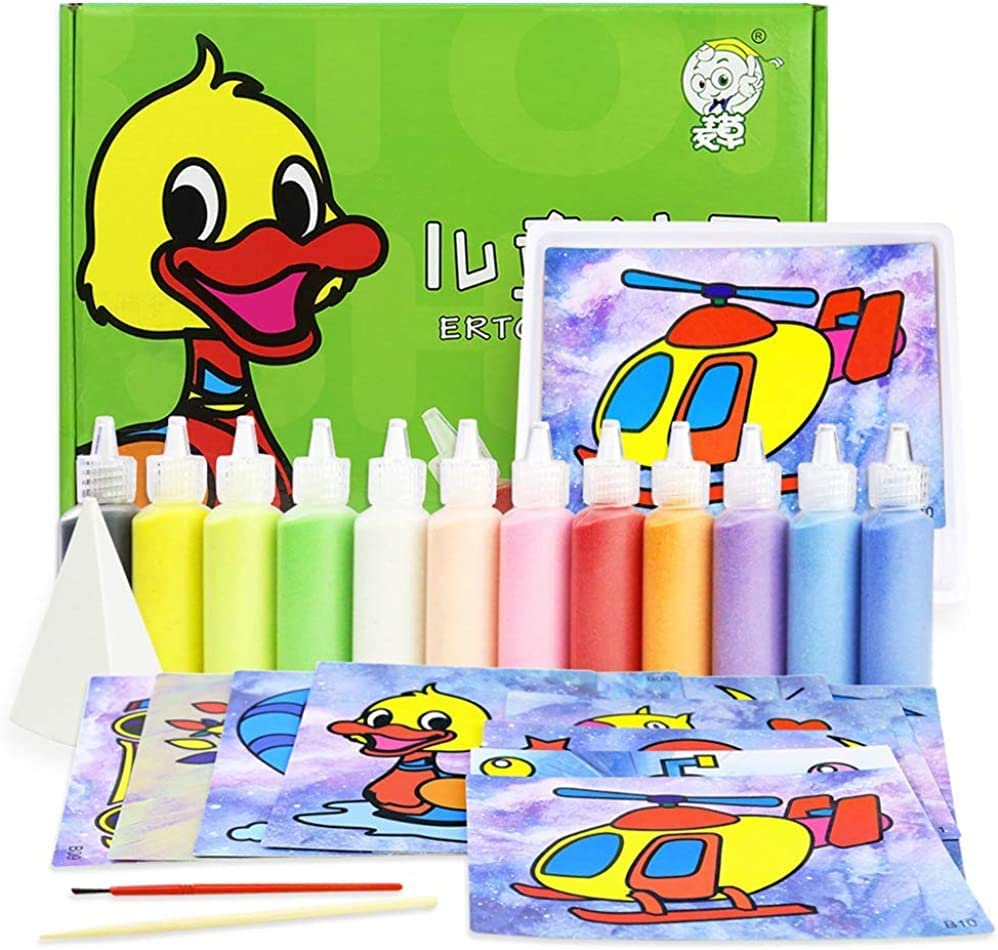 Dubkart Painting Kids Sand Painting Drawing Board Set