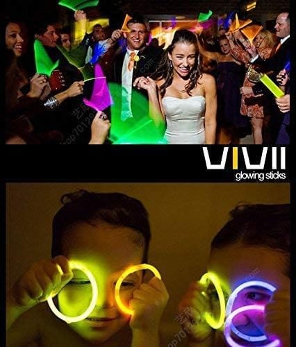Dubkart Party supplies 100 Pieces Neon Party Glow Sticks Bracelets