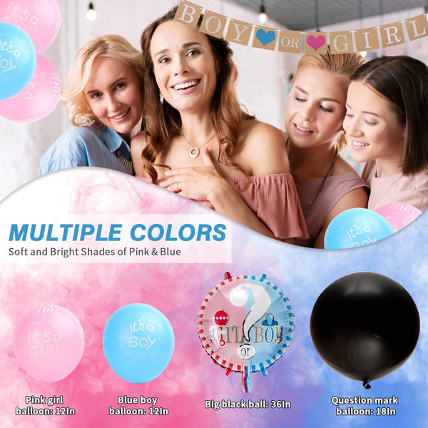 Dubkart Party supplies 64 PCS Gender Reveal Baby Shower Party Supplies Kit