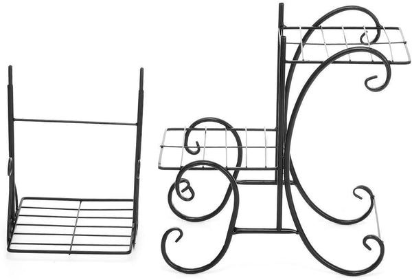 Dubkart Patio, Lawn & Garden 3 Tier Metal Plant Flower Pot Stand Rack