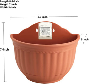 Dubkart Patio, Lawn & Garden Wall Mounted Self Watering Hanging Flower Pot Plant Holder