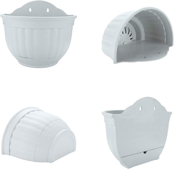 Dubkart Patio, Lawn & Garden Wall Mounted Self Watering Hanging Flower Pot Plant Holder