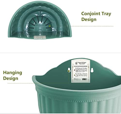 Dubkart Patio, Lawn & Garden Wall Mounted Self Watering Hanging Flower Pot Plant Holder