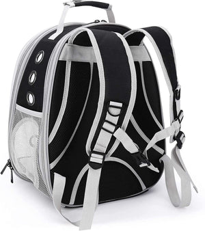 Dubkart Pet carriers Cat Dog Carrier Hard Backpack Expandable Transparent Window