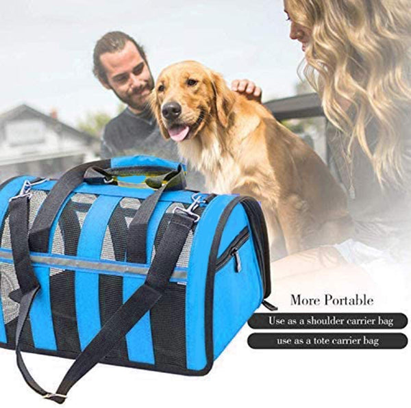 Dubkart Pet carriers Pet Cat Dog Carrier Travel Bag Airline Approved