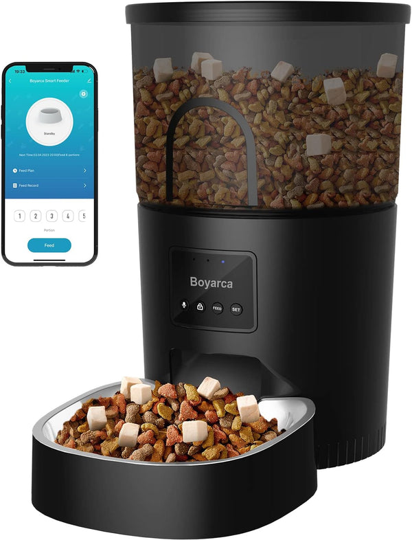 Dubkart Pet feeding Smart Wi-Fi Enabled Automatic Pet Cat Dog Food Dispenser 3L