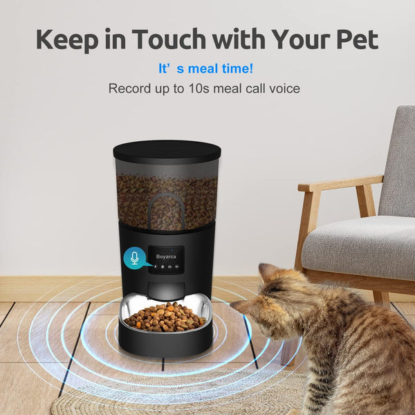 Dubkart Pet feeding Smart Wi-Fi Enabled Automatic Pet Cat Dog Food Dispenser 3L