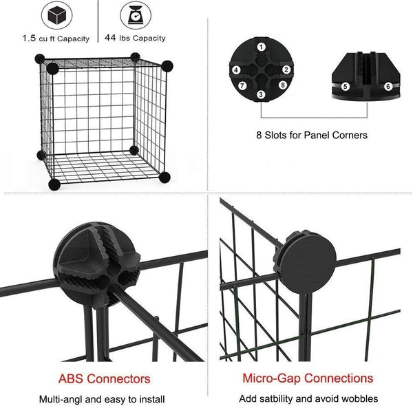 Dubkart Pet protection 16 PCS Metal Iron Mesh Wire Small Pets Cage