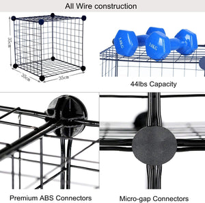 Dubkart Pet protection 16 PCS Metal Iron Mesh Wire Small Pets Cage