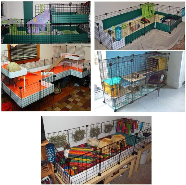 Dubkart Pet protection 16 PCS Metal Iron Mesh Wire Small Pets Cage