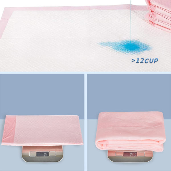 Dubkart Pet sanitary 40pcs Pet Pee Pads (Pink)