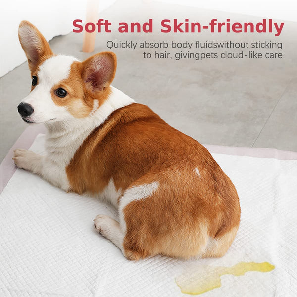 Dubkart Pet sanitary 40pcs Pet Pee Pads (Pink)