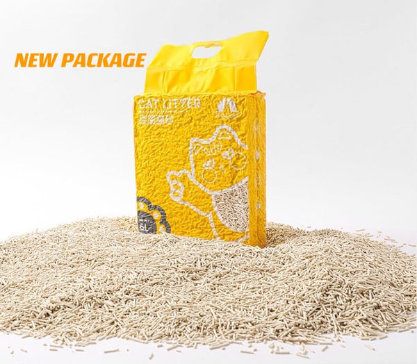 Dubkart Pet sanitary 6 Packs Natural Biodegradable Clumping Cat Litter Absorbent Fragrance (36L)